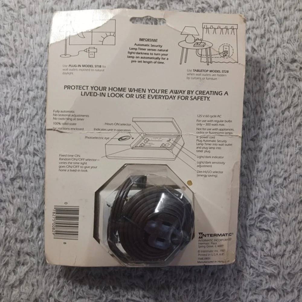 Intermatic Time-All Tabletop Automatic Security Lamp Timer 85 USA Made NIP READ